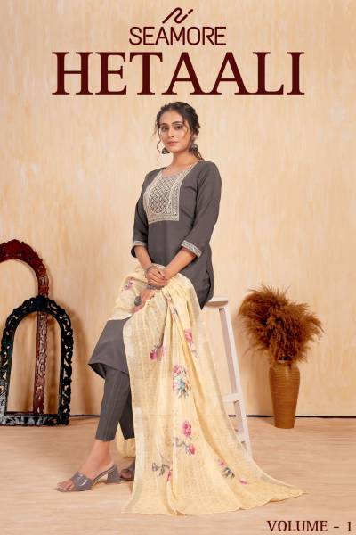 HETAALI VOL 01 BY SEAMORE EMBROIDERY SALWAR KAMEEZ MANUFACTURER IN INDIA